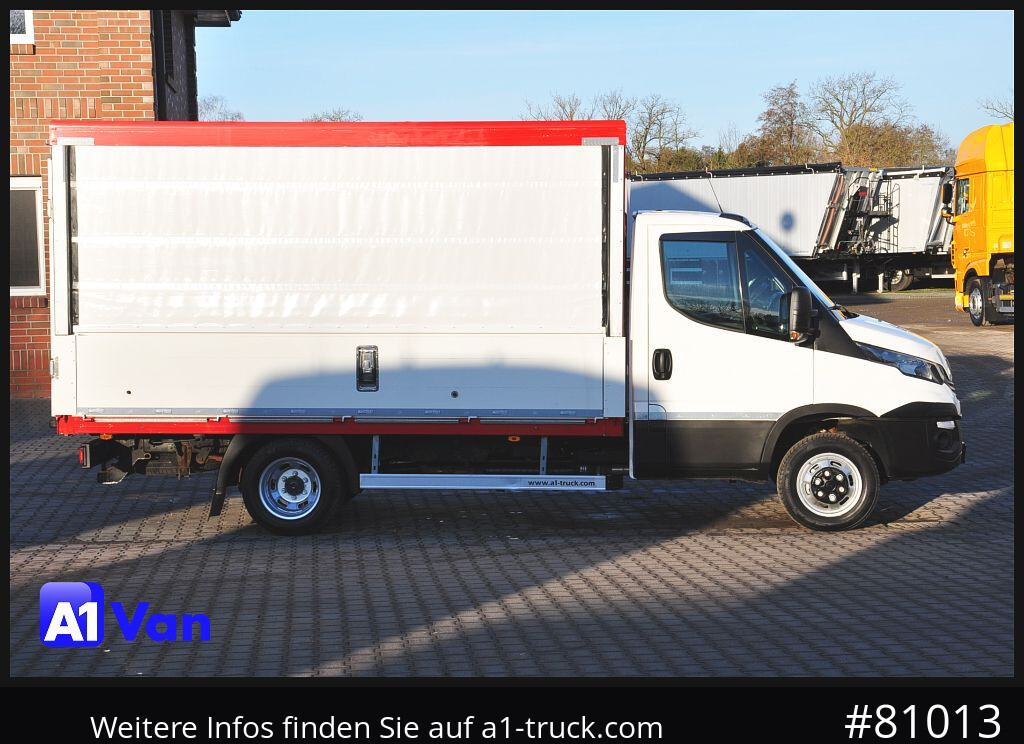 Furgoneta con lona IVECO Daily 35C15 Getränke, ZV, Schwingsitz