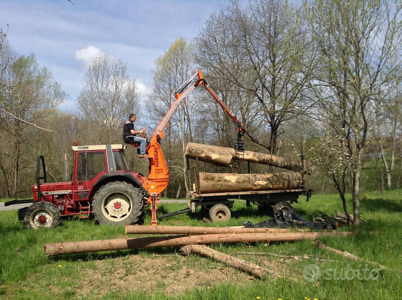 Grúa para camión para Maquinaria forestal nuevo Caricatore forestale pas800: foto 5