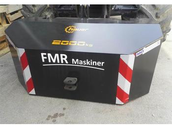 Contrapeso Hauer 2000 KG Frontklods