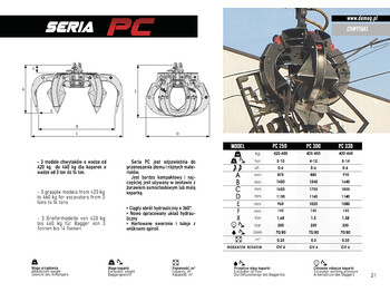Pinza de manipulación para Maquinaria de construcción nuevo DEMOQ PC330 Hydraulic Polyp -grab: foto 4