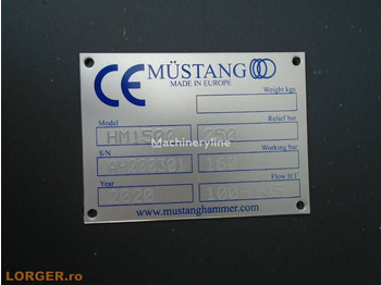 Martillo hidráulico Mustang HM1500: foto 5