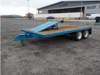 Remolque agrícola 12' x 8' Twin Axle Flat Bed Trailer, Ramps: foto 1