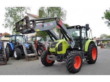 Tractor Claas ARION 410 + FAUCHEUX FMX-120: foto 1