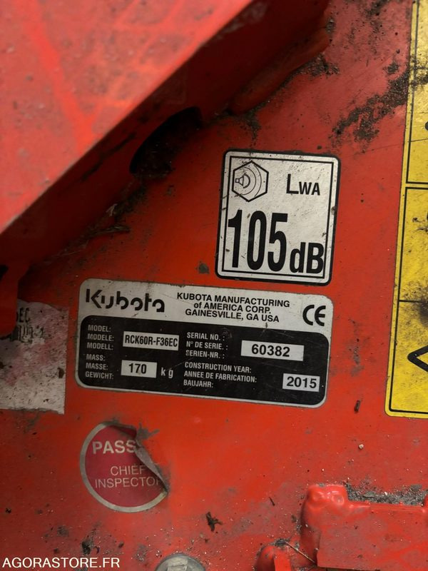 Cortacésped Tondeuse autoportée KUBOTA F3090