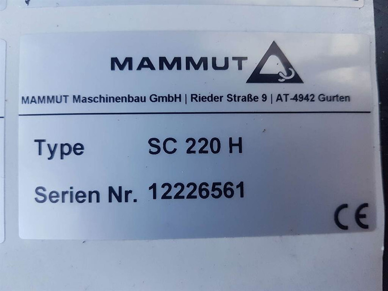 Equipo para silos nuevo MAMMUT SC220H - Silage cutter/Silageschneider/Kuilhapper: foto 8