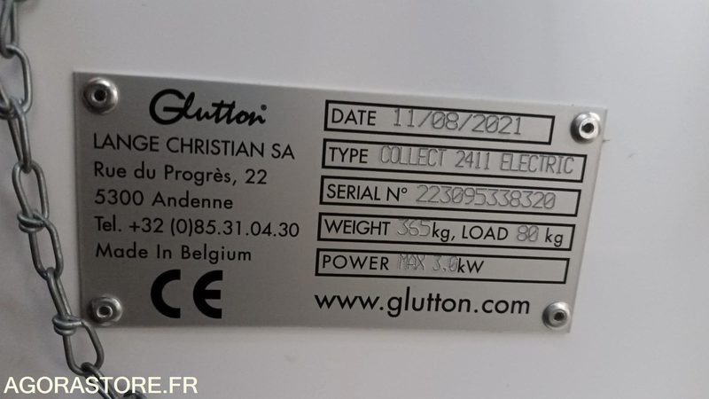 Maquinaria de jardinería ASPIRATEUR DE VOIERIE GLOUTON