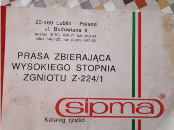Empacadora de pacas cuadradas SIPMA Z-224/1: foto 1