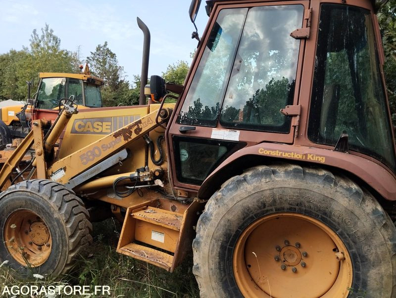 Tractor Tracteur CASE 580 K TURBO - 9758h - 1992