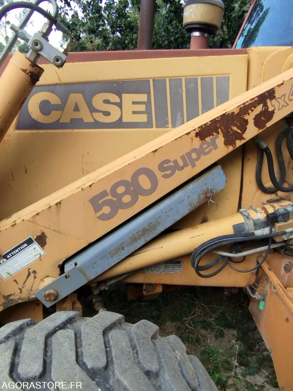 Tractor Tracteur CASE 580 K TURBO - 9758h - 1992