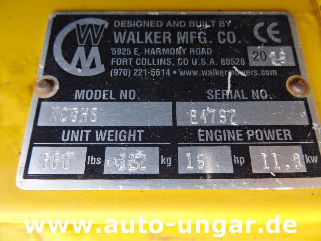 Cortacésped Walker MC GHS Benzin Mäher 16PS ZeroTurn: foto 8