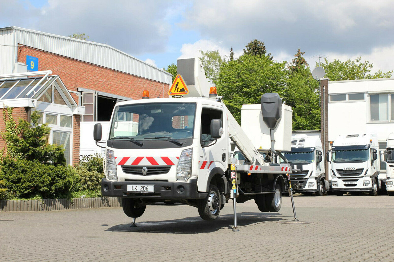 Camión con plataforma elevadora Renault Maxity  Bühne GSR 18m 2 Per.Korb HU+AU+UVV Neu