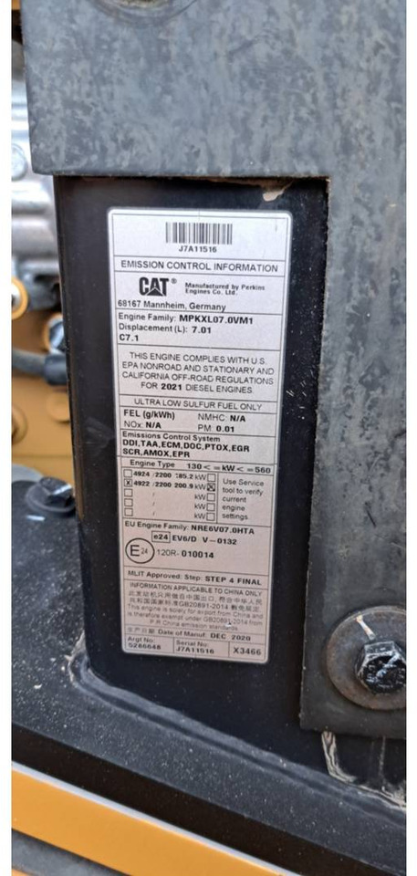 Cargadora de ruedas CAT 962M