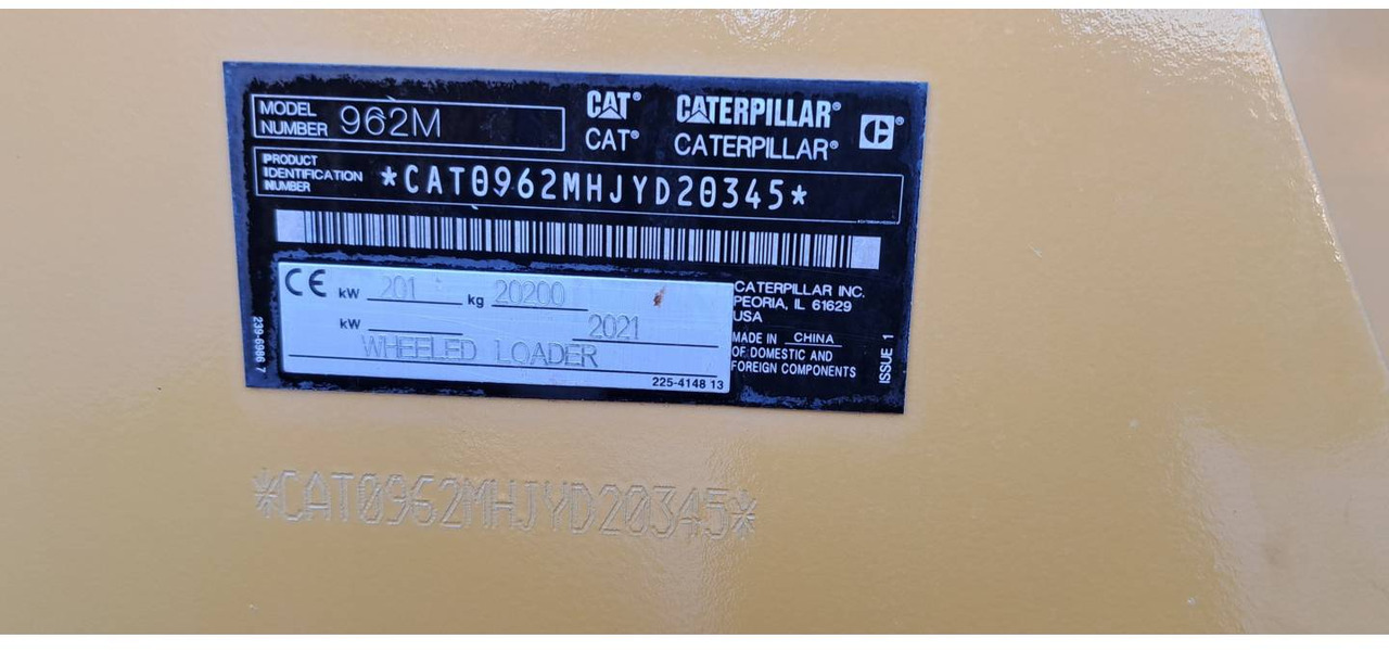 Cargadora de ruedas CAT 962M