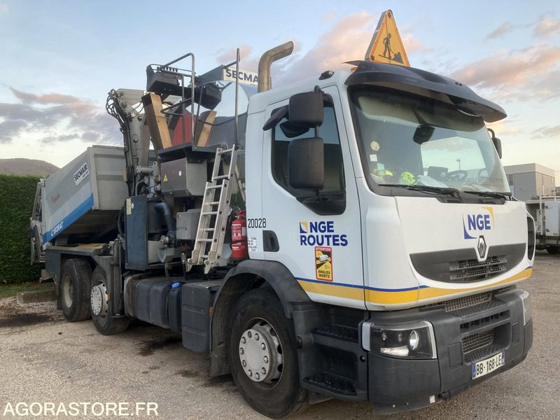 Cisterna de riego asfáltico BIREPANDEUR 6X2/4 RENAULT/SECMAIR CHIPSEALER 60 - 2010 - 259 484 KM