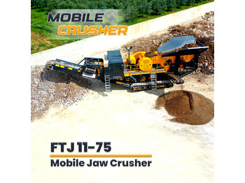 FABO FTJ 11-75 MOBILE JAW CRUSHER 150-300 TPH | AVAILABLE IN STOCK - Planta de asfalto: foto 1