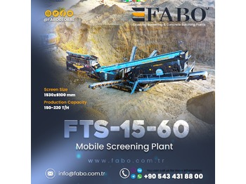 Trituradora móvil nuevo FABO FTS 15-60 Mobile Screening Plant | Tracked Screening Plant | Ready In Stock: foto 1