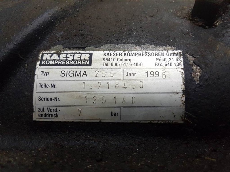 Compresor de aire Kaeser Kompressoren Sigma255-1.7184.0-Compressor/Kompress: foto 8