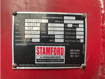 Generador industriale Perkins 4006 Stamford 700 kVA generatorset: foto 5