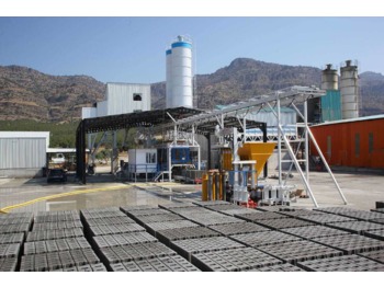 Pi Makina 30m³ Precast Concrete Batching Plant (Single Shaft Mixer) - Planta de hormigón