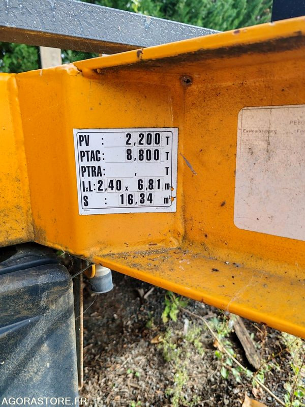 Maquinaria de construcción Remorque porte engins