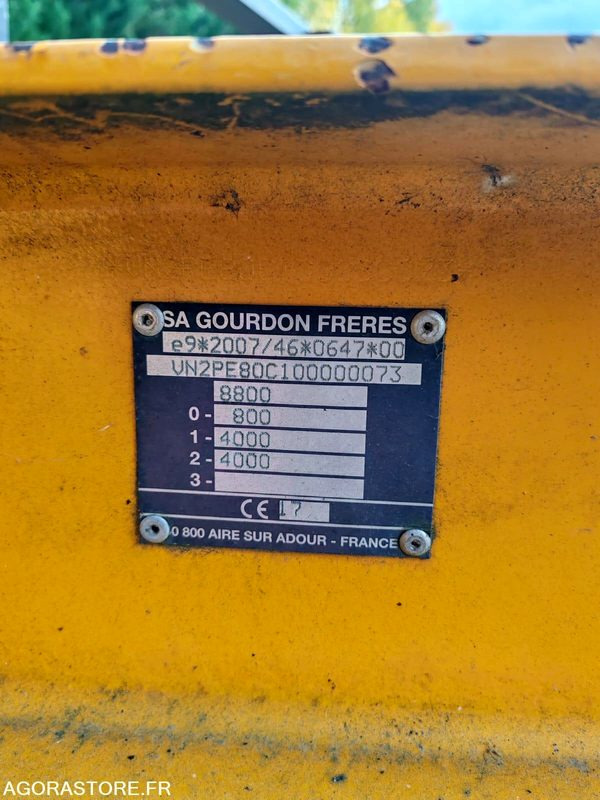 Maquinaria de construcción Remorque porte engins