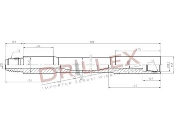 Perforadora direccional horizontal Vermeer D7x11, D9x13, D10x15 S3 Drill pipes, Żerdzie: foto 1