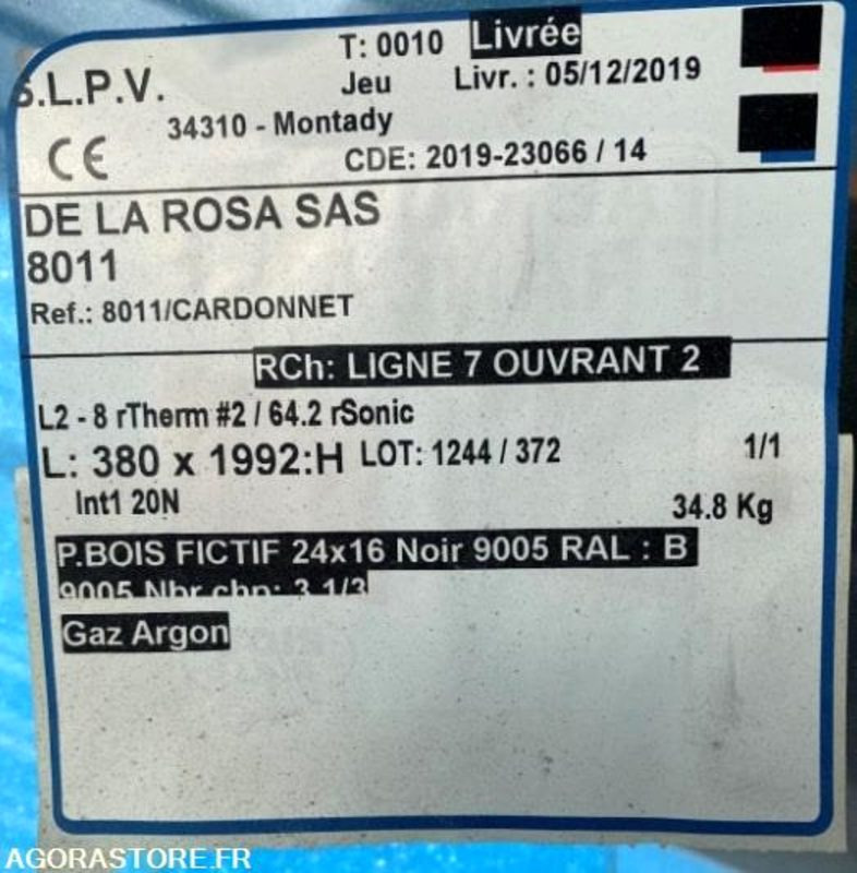 Herramienta/ Equipo Menuiseries bois DE LA ROSA