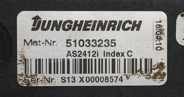 Unidad de control para Equipo de manutención Jungheinrich 51033238 Rij/hef/stuur regeling  drive/lift/steering controller AS2412 i S index C SW 1,02 51140847 for ECE220  year 2010 sn. S13X00008574: foto 2