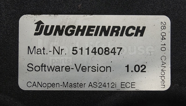 Unidad de control para Equipo de manutención Jungheinrich 51033238 Rij/hef/stuur regeling  drive/lift/steering controller AS2412 i S index C SW 1,02 51140847 for ECE220  year 2010 sn. S13X00008574: foto 3