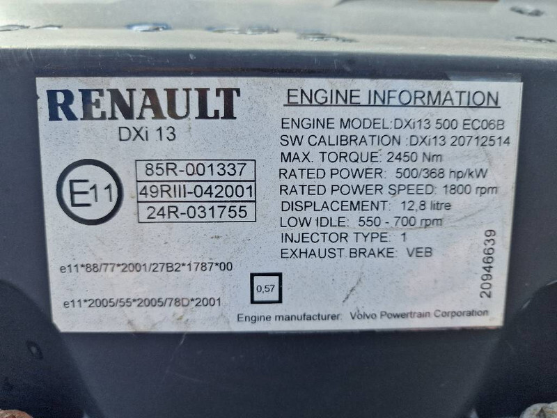 Motor para Camión Renault DXI13: foto 7