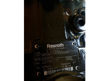 Bomba hidráulica para Maquinaria de construcción Rexroth A4FO28/31R-PSC02K01 -: foto 3