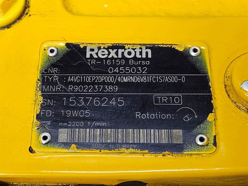 Hidráulica para Maquinaria de construcción Rexroth A4VG110EP2DP000/40MR-Drive pump/Fahrpumpe/Rijpomp: foto 6