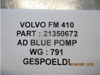 Sistema de combustible para Camión Volvo 21350672 AD BLUE POMP FH FM FMX EURO 5: foto 5