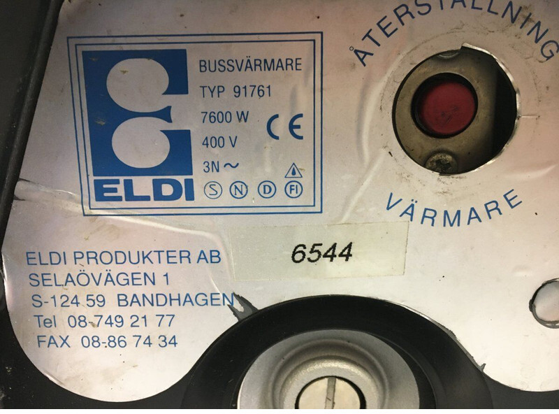 Calefacción/ Ventilación Volvo ELDI B12B (01.97-12.11): foto 6