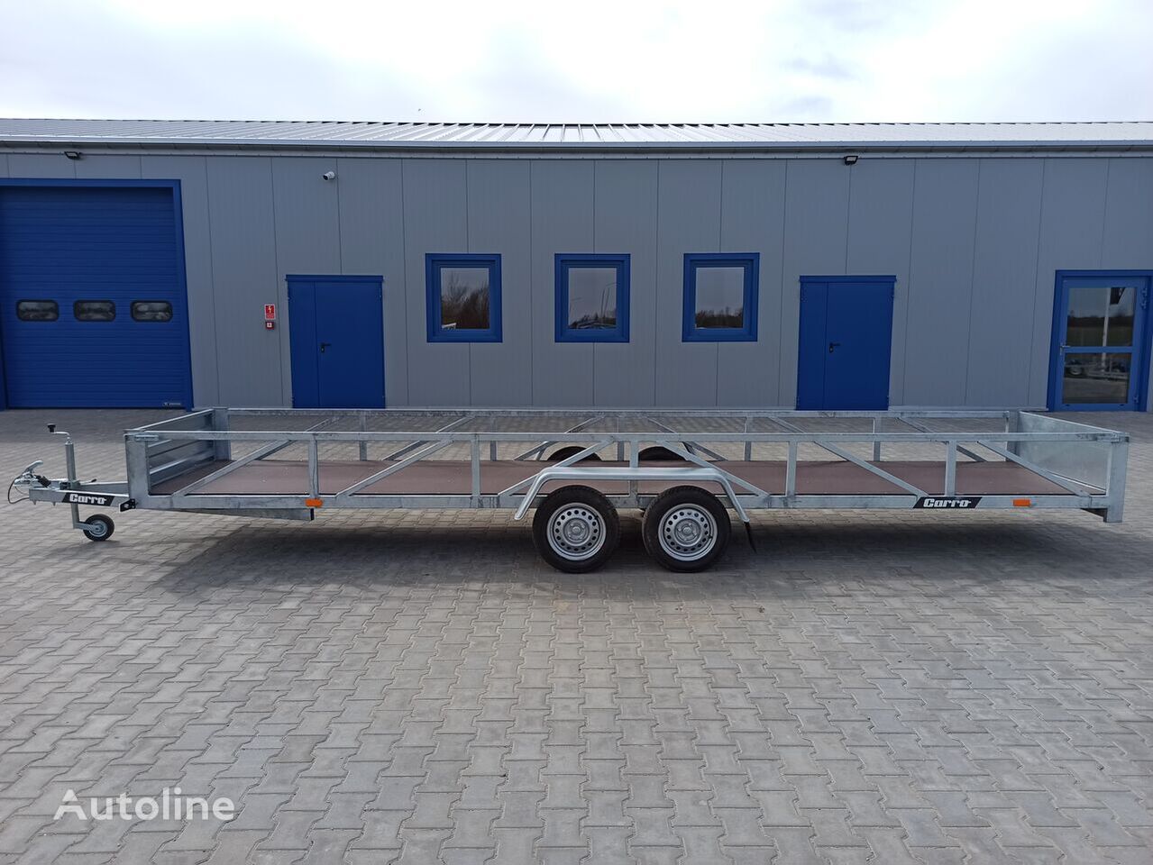 Remolque plataforma/ Caja abierta nuevo Carro przyczepa dłużyca ramowa 612x123 cm long trailer 6m: foto 2