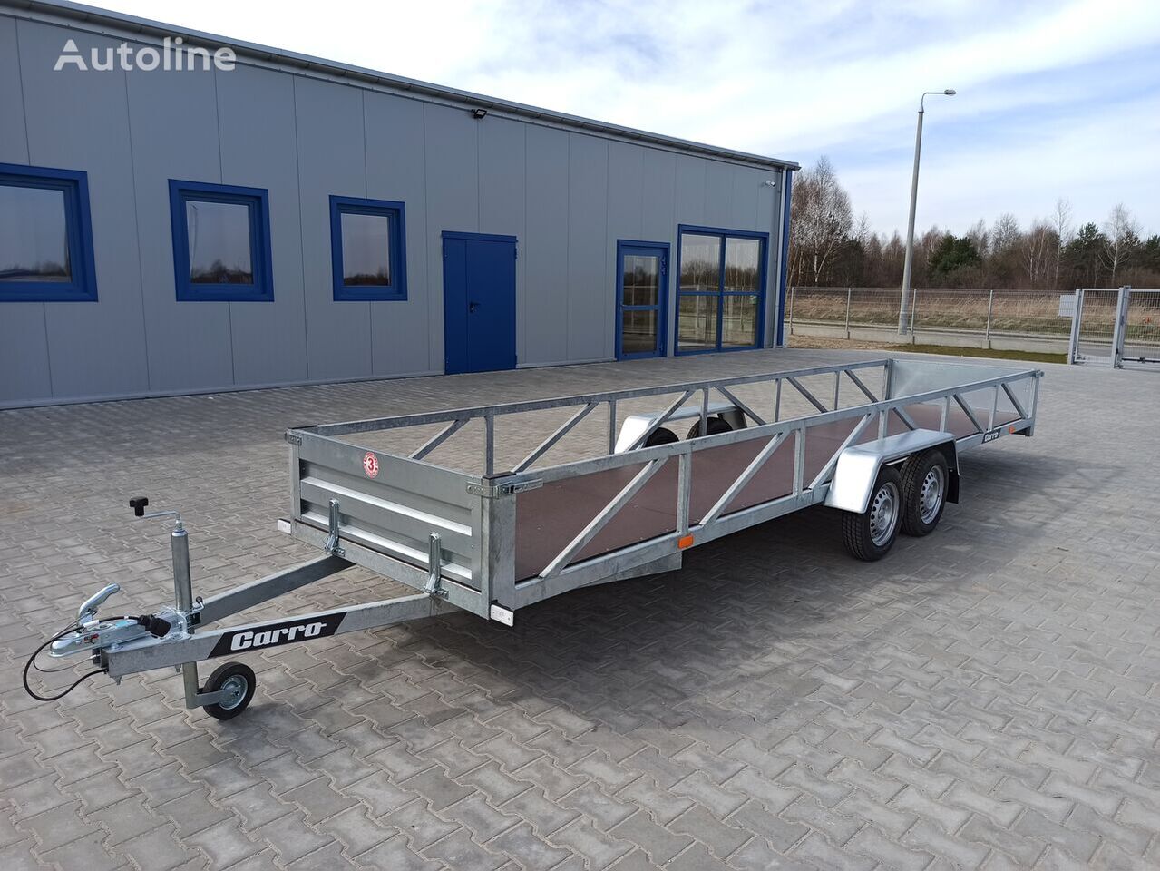 Remolque plataforma/ Caja abierta nuevo Carro przyczepa dłużyca ramowa 612x123 cm long trailer 6m: foto 3