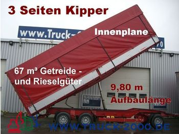 KEMPF 3-Seiten Getreidekipper 67m³   9.80m Aufbaulänge - Remolque caja cerrada