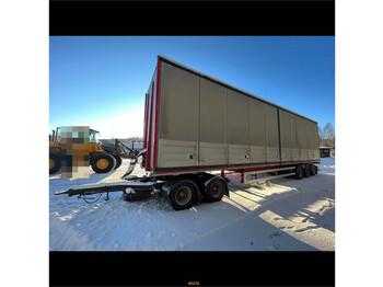 Kilafors 3 axle semi trailer with 2014 Parator SD 18 dolly - Remolque caja cerrada