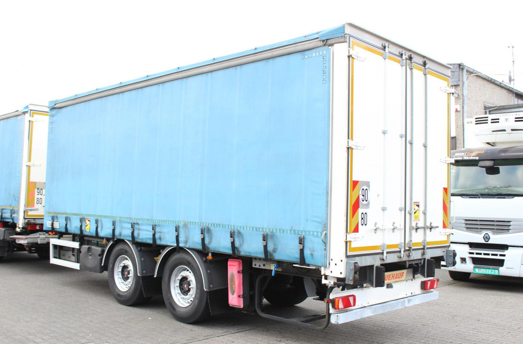 Remolque con toldo Fruehauf Fruehauf 2-Achser SAF Edscha Alu Bordwände