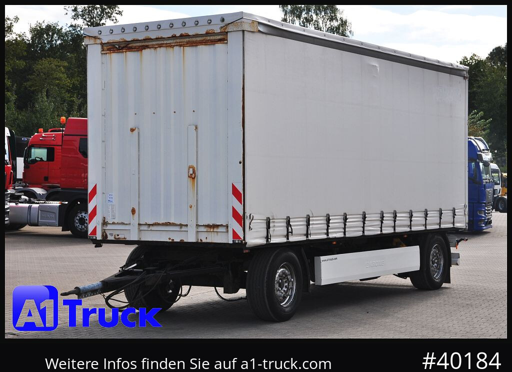 Remolque con toldo KRONE AZP 18, Festaufbau, TÜV 03-2026