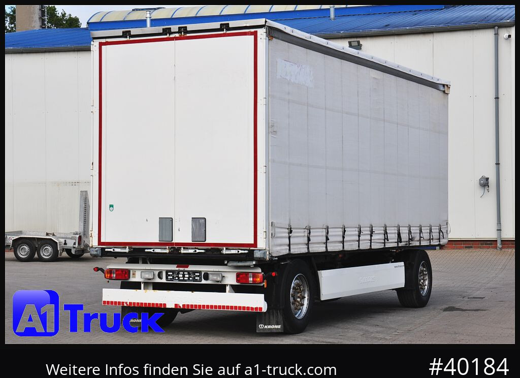 Remolque con toldo KRONE AZP 18, Festaufbau, TÜV 03-2026