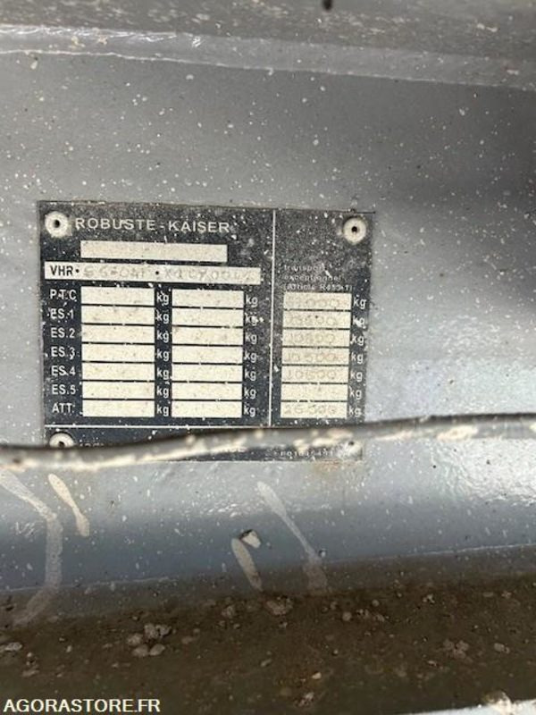 Remolque góndola rebajadas PORTE ENGINS KAISER 4 ESSIEUX 2001