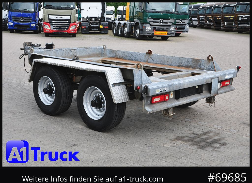 Remolque multilift/ Portacontenedores de cadenas MEILLER HKM A13, Tandem Absetzanhänger,  BPW LED
