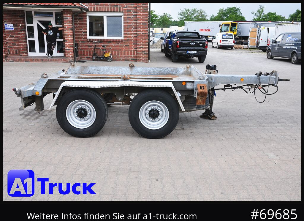 Remolque multilift/ Portacontenedores de cadenas MEILLER HKM A13, Tandem Absetzanhänger,  BPW LED