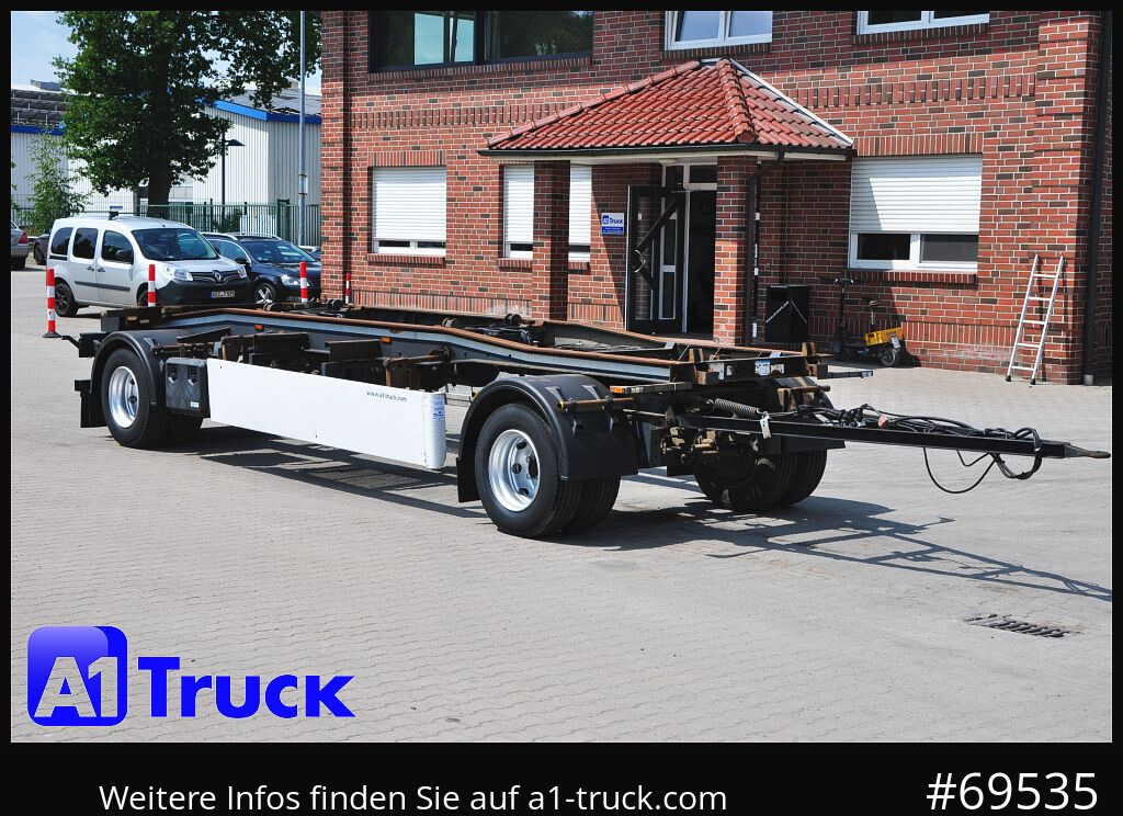 Remolque multilift/ Portacontenedores de cadenas MEILLER HKM G 18 SZL BPW, Schlitten, Abrollanhänger