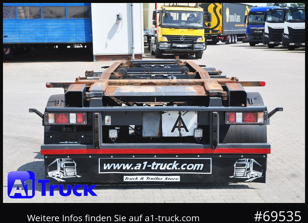 Remolque multilift/ Portacontenedores de cadenas MEILLER HKM G 18 SZL BPW, Schlitten, Abrollanhänger