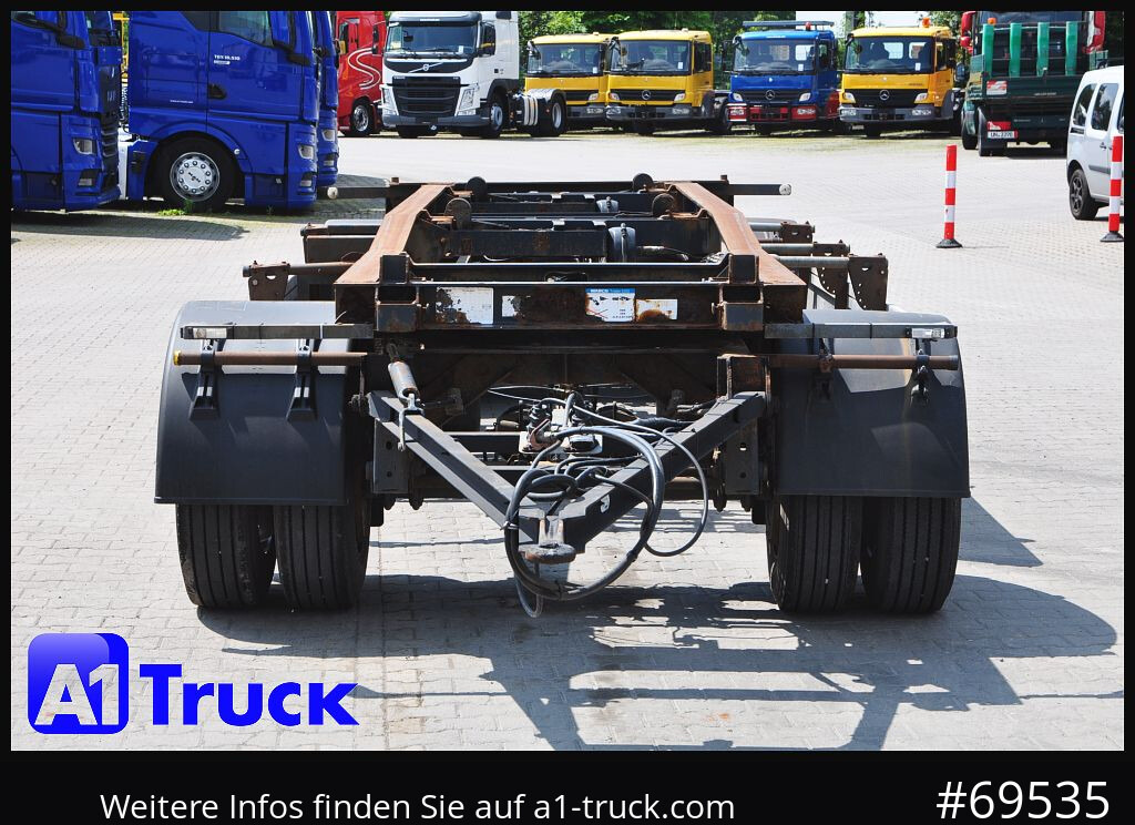 Remolque multilift/ Portacontenedores de cadenas MEILLER HKM G 18 SZL BPW, Schlitten, Abrollanhänger