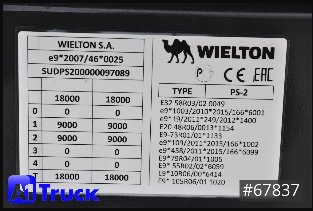 Remolque multilift/ Portacontenedores de cadenas WIELTON PS2H M3  Außenrollen 2x sofort