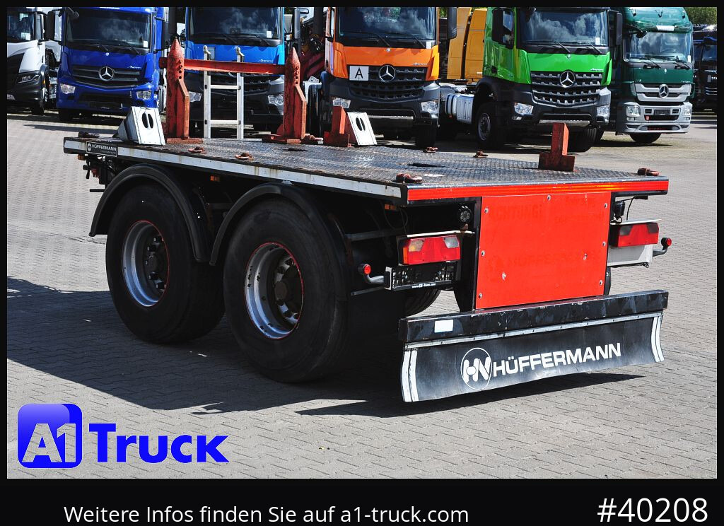 Remolque plataforma/ Caja abierta HUEFFERMANN HTA1800, Ballast, BPW Achsen,  Luft,