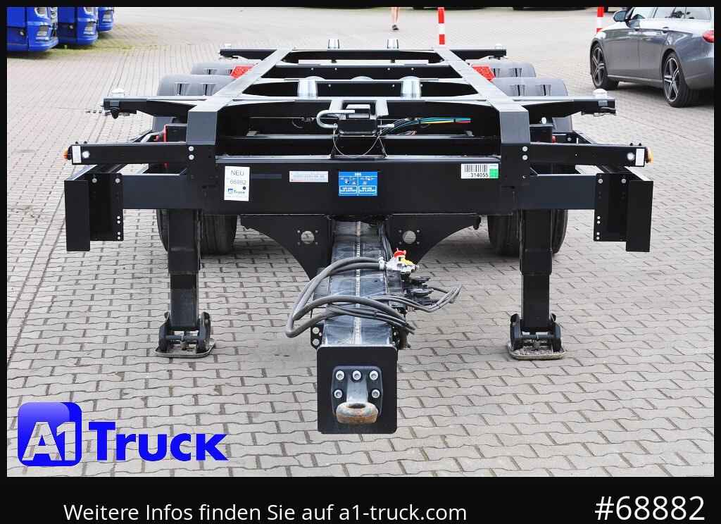 Remolque portacontenedore/ Intercambiable KOEGEL ZW 18  BDF, Midi Tandem 1120 +1320, SOFORT